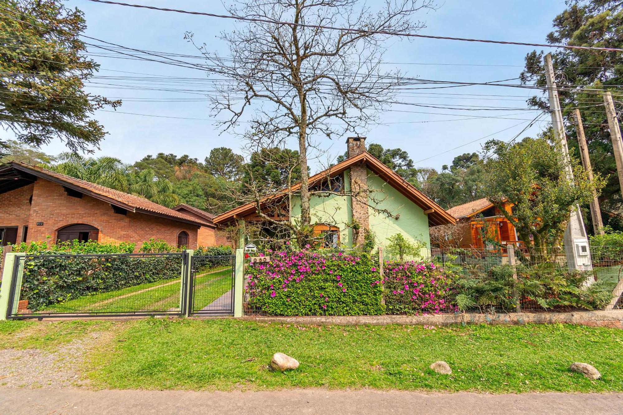 Linda Casa 5 Quartos No Lago Negro Villa Gramado Kültér fotó